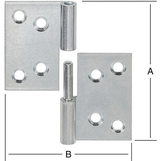 Balama semiingropata din otel, 70 x 100 x 2 mm, deschidere usa spre stanga, VORMANN - sefira.ro
