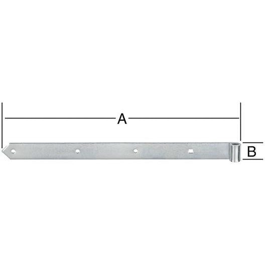 Balama pentru oblon, versiune simpla, 300 x 30 x 3.5mm, VORMANN - sefira.ro