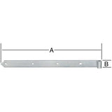 Balama pentru oblon, versiune simpla, 300 x 30 x 3.5mm, VORMANN - sefira.ro