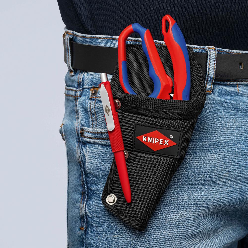 Belt bag for electrician's scissors 95 05 20 SB, 215x110x40mm, KNIPEX