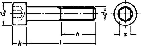 Surub cap cilindirc cu locas hexagonal, M5x16 mm, DIN 912, otel inoxidabil A2, E-NORM - sefira.ro