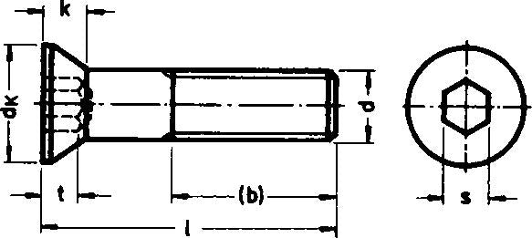 Surub hexagonal cu cap inecat, DIN7991-8.8, M4x12 mm, E-NORM - sefira.ro