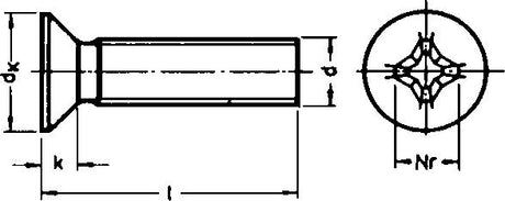 Surub cap inecat locas PH M3x8mm, DIN 965 4.8, zincat, DIN 965 4.8, zincat, E-NORM - sefira.ro