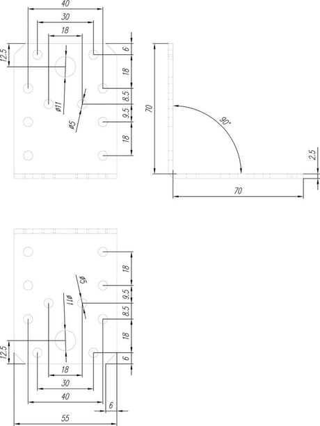 Winkelver. o. Sicke 50x50x35x2,5mm - sefira.ro