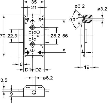 7041.15025 încuietoare espagnolette alb, plastic - sefira.ro