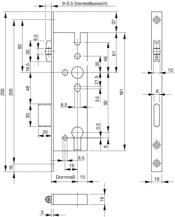 Pendtürschl.Rieg.PZ,35/92B-1300,L/R,16x255ktg,NiSi - sefira.ro