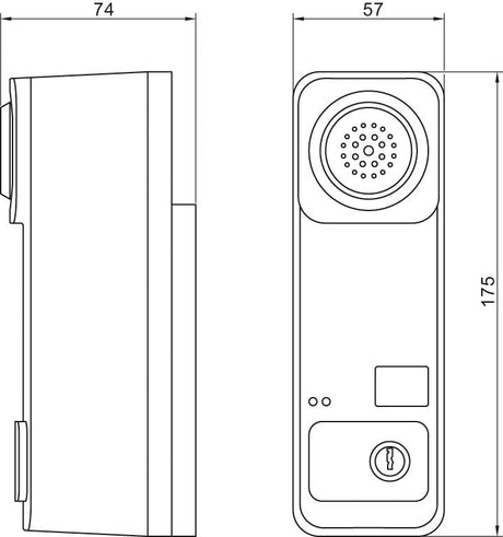Dispozitiv de protectie antiefractie cu alarma DENI Exit, verde, DENI - sefira.ro
