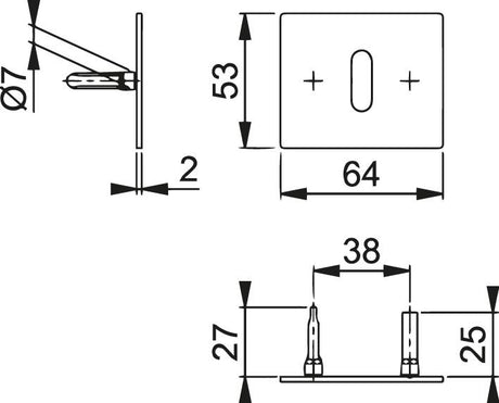 Pereche de rozete E847NS-OB F69 , 35-45 - sefira.ro