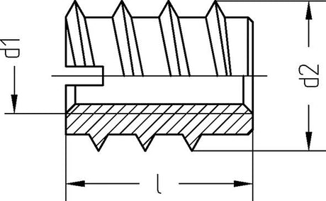 Piulita filetanta , DIN7965 M 5 x 10 x 12 - sefira.ro