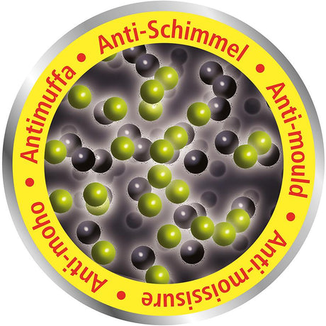 Perdea de dus Uni, material textil alb, 180 x 200cm, 12 inele de suspensie, WENKO - sefira.ro