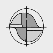 Freza frontala din carbura monobloc, FIRE, coada HB, lunga, Ø 2mm, DIN6527, GUHRING - sefira.ro