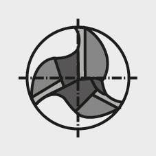 Freza din carbura monobloc, 3.0mm, lunga, coada HB, AlTiN+, FORTIS - sefira.ro