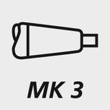 Alezor HSS coada conica MK1, tratat cu abur, Ø 7.80mm, DIN343N, GUHRING - sefira.ro