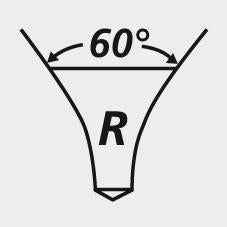 Burghiu de centrare HSS, forma R, 60°, 0.80 mm, DIN333 R, GUHRING - sefira.ro