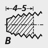 Tarod masina pentru gaura de trecere, M1.4, HSS-E, TiN, Forma B, DIN371, GUHRING - sefira.ro
