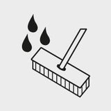 Perie industriala manuala Arenga, 430 mm, coada lunga, NOLLE - sefira.ro