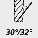 Freza de degrosare din carbura monobloc, FIRE, Tip NF, Ø 14mm, coada HB, DIN6527, GUHRING - sefira.ro