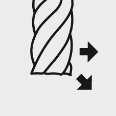 Freza din carbura monobloc, 6mm, lungime 70mm, 6 taisuri, AlTiN+, DIN 6535 HA, FORTIS - sefira.ro