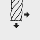 Freza cilindrico-frontala din carbura monobloc, 3.0mm, 4 taisuri, SiTiAl, FORUM - sefira.ro