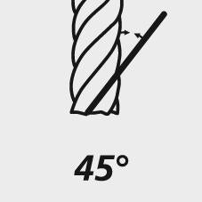 Solid carbide milling cutter, 6mm, length 70mm, 6 flutes, AlTiN+, DIN 6535 HA, FORTIS