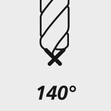 Burghiu din carbura monobloc, TiAlN, Tip UNI, HB 3xD, 3mm, ecoline, FORTIS - sefira.ro