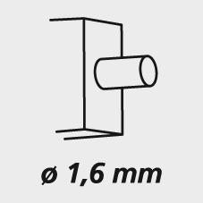 Precision caliper 150x40mm, square measurement, 1/1000, FORTIS