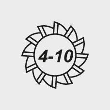 Freza cilindrico-frontala din carbura monobloc, 3.0mm, 4 taisuri, SiTiAl, FORUM - sefira.ro