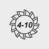 Freza cilindrico-frontala din carbura monobloc, 3.0mm, 4 taisuri, SiTiAl, FORUM - sefira.ro