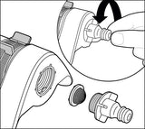 Aspersor oscilant Aqua S 18700-20, pana la 220 m², GARDENA - sefira.ro