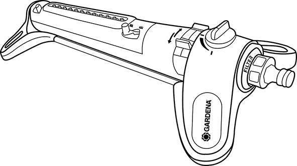 Aspersor oscilant Aqua Zoom S 18710-20, pana la 150 m², GARDENA - sefira.ro