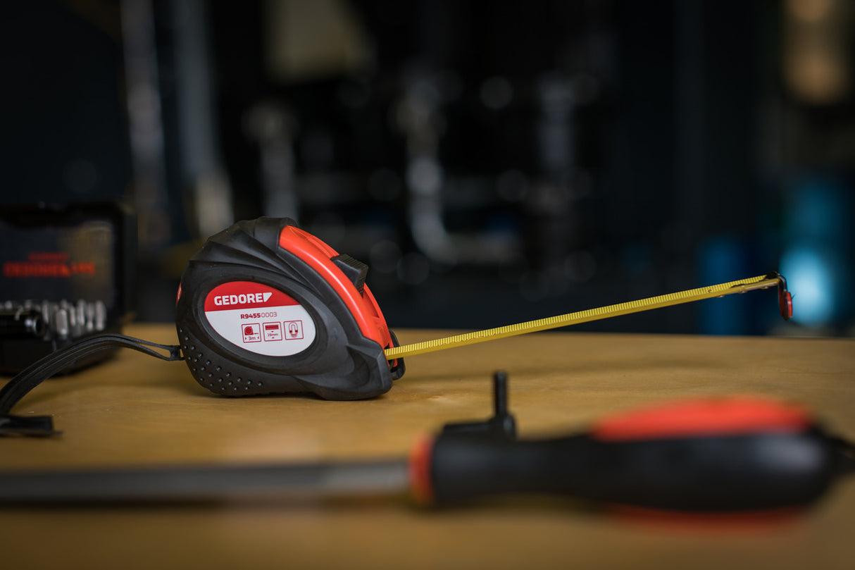 Ruleta cu banda de otel, 5 m x 19 mm, 4534-5, GEDORE - sefira.ro