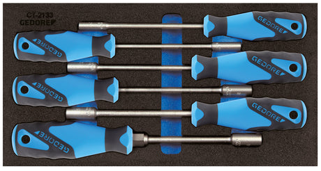 Set de scule 1/4' pentru motocicleta, 30 piese, GEDORE - sefira.ro