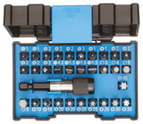 Set tubulare 1/4" cu prindere bit, pentru masina, 7; 8; 10; 12; 13; 3/8", 6 piese, Nr. 666-006, GEDORE - sefira.ro