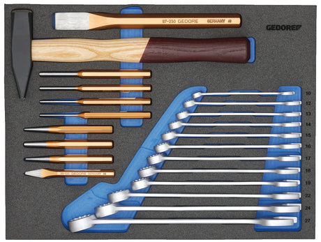 Set de scule 1/4' pentru motocicleta, 30 piese, GEDORE - sefira.ro