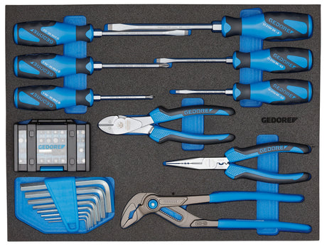 Set de scule 1/4' pentru motocicleta, 30 piese, GEDORE - sefira.ro