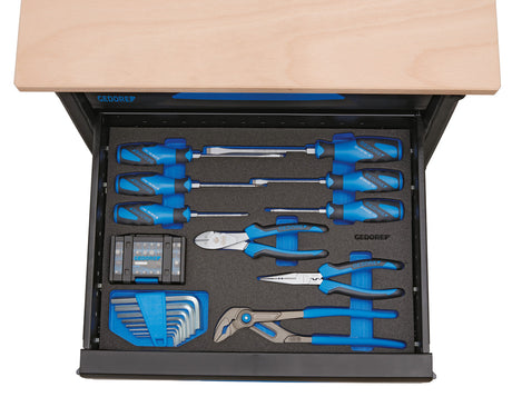 Set de scule 1/4' pentru motocicleta, 30 piese, GEDORE - sefira.ro