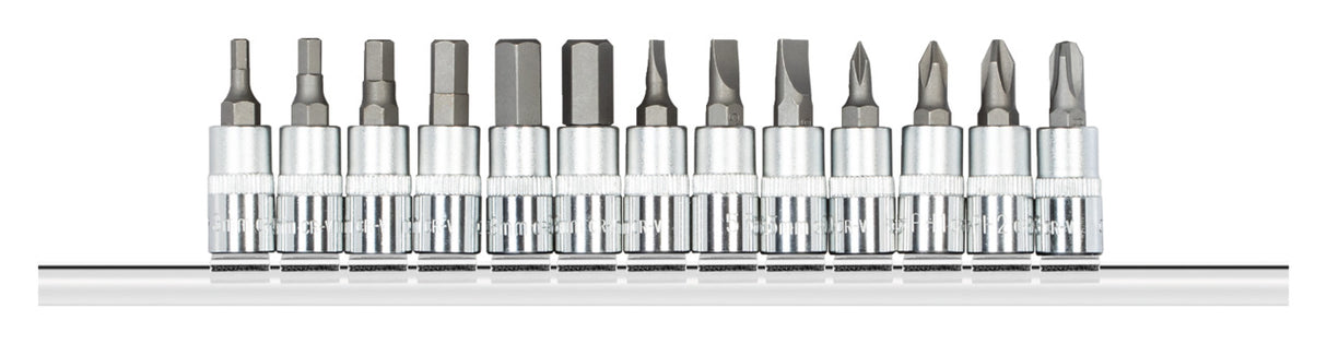 Set tubulare bit 1/2", pentru suruburi cu interior 6 canturi, 5 - 19 mm, 10 piese, R62558110, GEDORE RED - sefira.ro