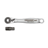Antrenor cu clichet 1/4", reversibil, cu adaptor de actionare, R40150027, GEDORE RED - sefira.ro