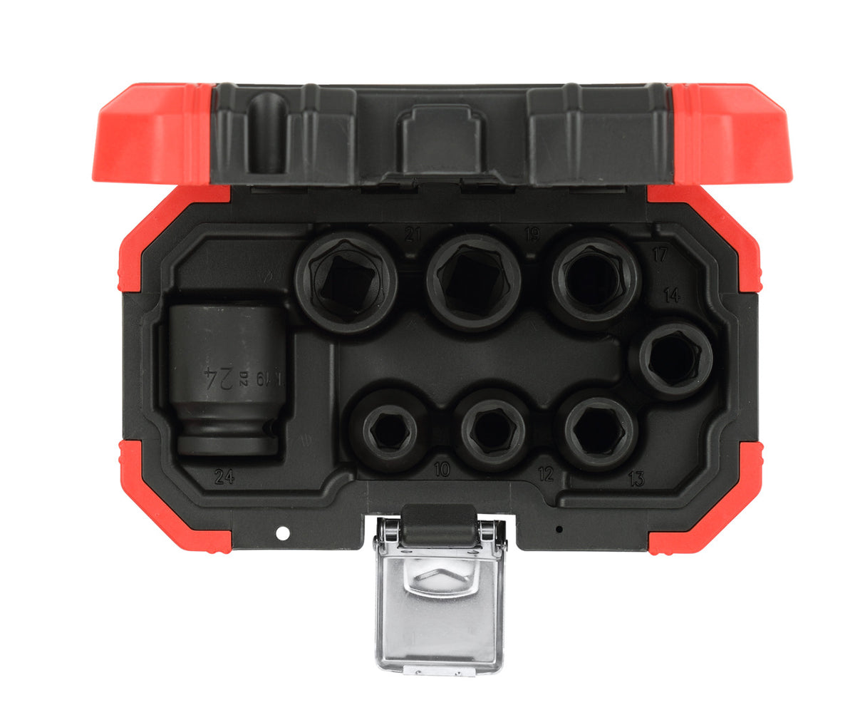 Set tubulare bit 1/2", pentru suruburi cu interior 6 canturi, 5 - 19 mm, 10 piese, R62558110, GEDORE RED - sefira.ro