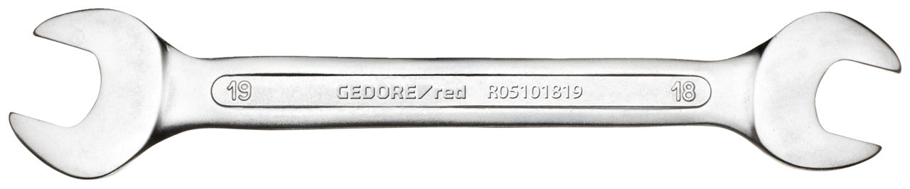 Open-end wrench, 4x5mm, length 99.5mm, head thickness 3.2mm, HAZET