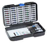 Set tubulare 1/4" cu prindere bit, pentru masina, 7; 8; 10; 12; 13; 3/8", 6 piese, Nr. 666-006, GEDORE - sefira.ro