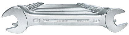 Open-end wrench, 4x5mm, length 99.5mm, head thickness 3.2mm, HAZET