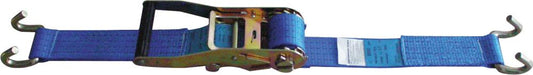 Strap with tightening system, ratchet, width 50mm, 2000/4000daN, 2 pieces 6m long, with frame hook