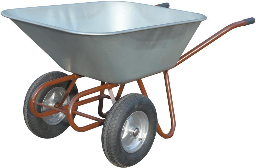 Two-wheeled wheelbarrow 150 L with 2 pneumatic wheels