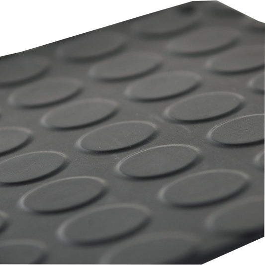 IN32 rubber studded mat, SBR/NBR, black, 3 x 1200 mm, 10m