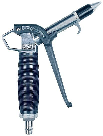 High-performance blow gun Typhoon, made of aluminum, hose nozzle LW 9, max. 10 bar, RIEGLER