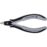 Cleste ESD, de precizie, cu tais lateral, pentru electronisti, 125mm, cap ascutit, faseta foarte mica, 79 32 125 ESD, KNIPEX - sefira.ro