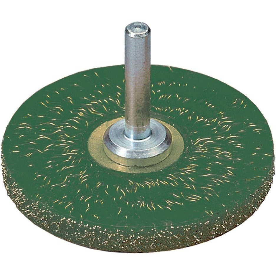 Perie de sarma din otel alamit, rotunda, coada 6mm, diam.63mm, sarma 0,3mm, OSBORN - sefira.ro