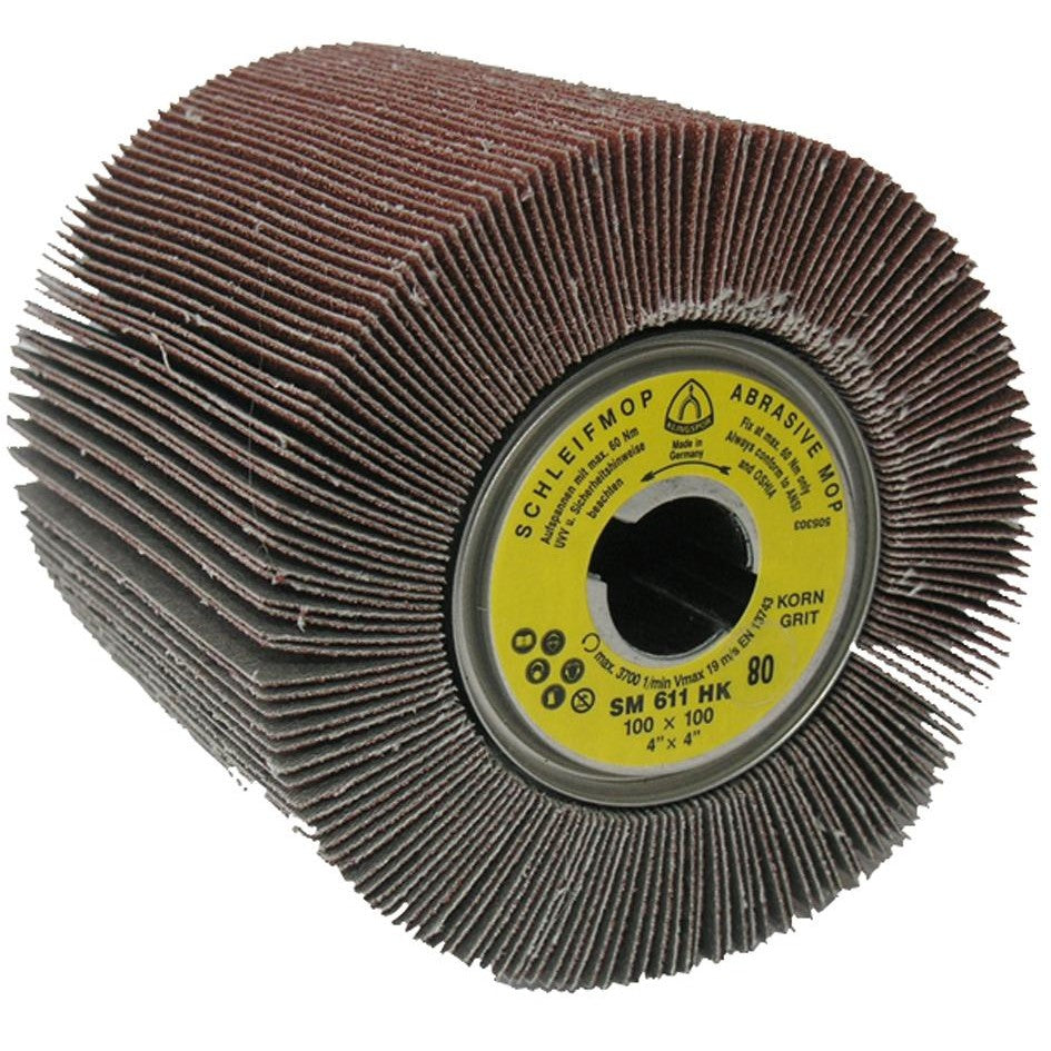 Perie lamelara cilindrica 100x100x19mm, gran.40, corindon, KLINGSPOR - sefira.ro