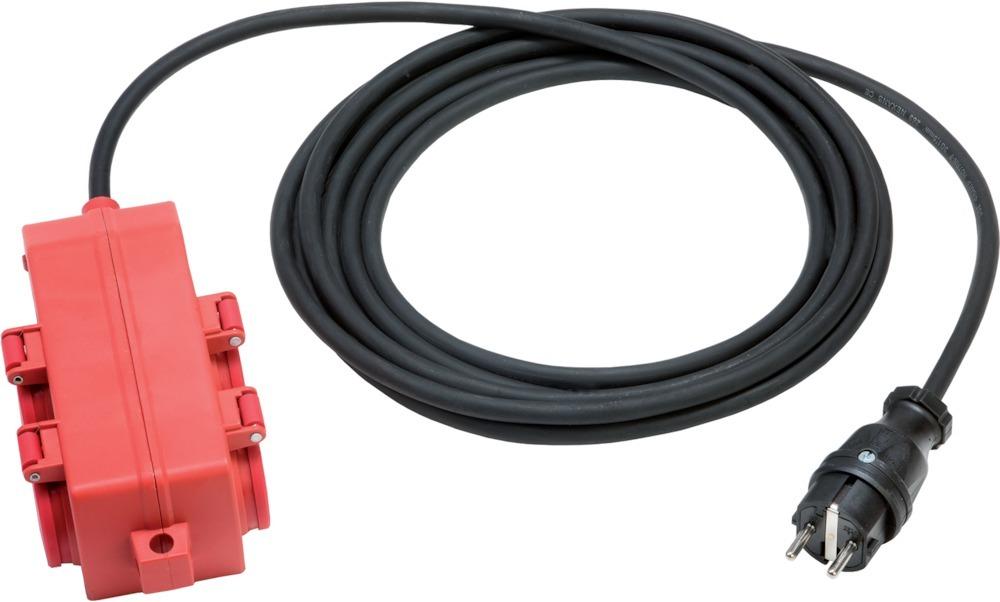 Prelungitor electric cu 4 prize, 5m, H07 RN-F 3G1.5, neopren, IP44, ALTHOFF - sefira.ro